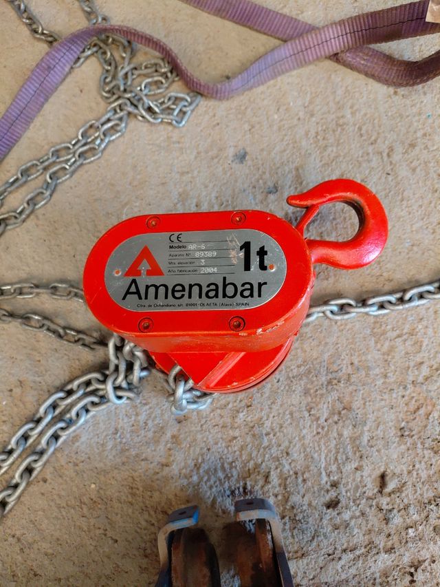 Offerta Tractel 1 tonnellata + 0,5 tonnellate carrello da viaggio-