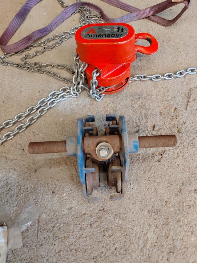 Offerta Tractel 1 tonnellata + 0,5 tonnellate carrello da viaggio-