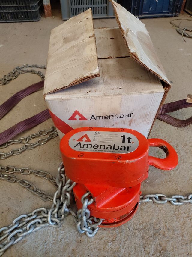 Offerta Tractel 1 tonnellata + 0,5 tonnellate carrello da viaggio-