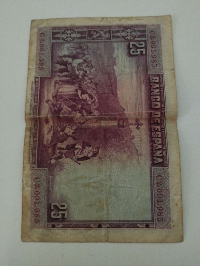 3 Billetes 25 Pesetas España 1929 ,350 E unidad