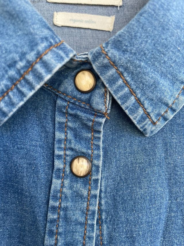 Camisa Jeans Azul - Tam. M