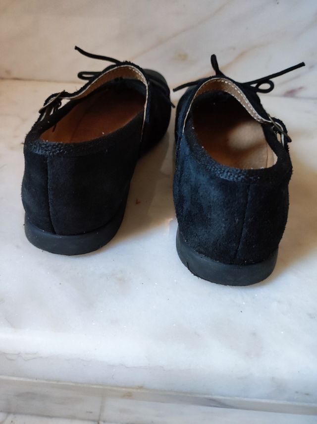 Merceditas negras niña talla 29 - Piel