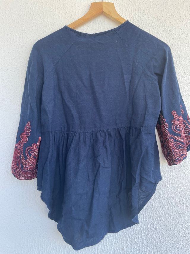 Blusa Global Desi Azul Tam. s