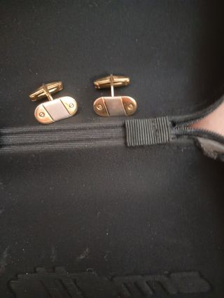 Gemelos y Pinza Plata/Oro
