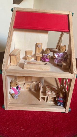 Casita Muñecas Madera - Juguete Infantil