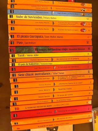Lote de libros delbarco de vapor