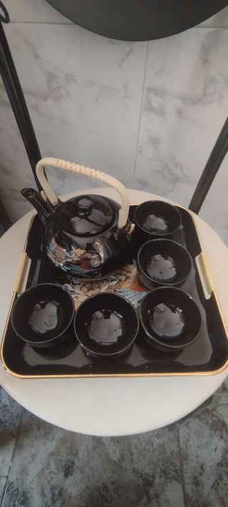 Tetera oriental - Porcelana negra