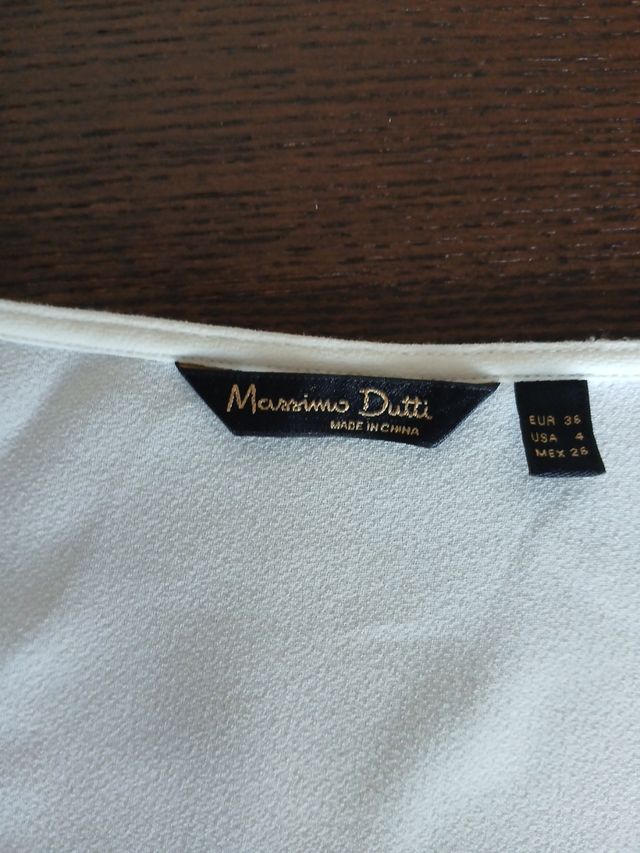 Blusa Massimo Dutti blanca - T-S