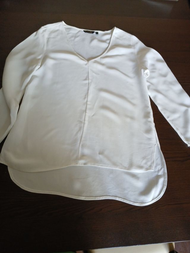 Blusa Massimo Dutti blanca - T-S