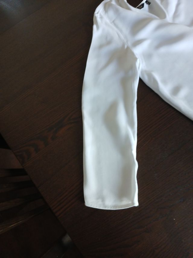 Blusa Massimo Dutti blanca - T-S