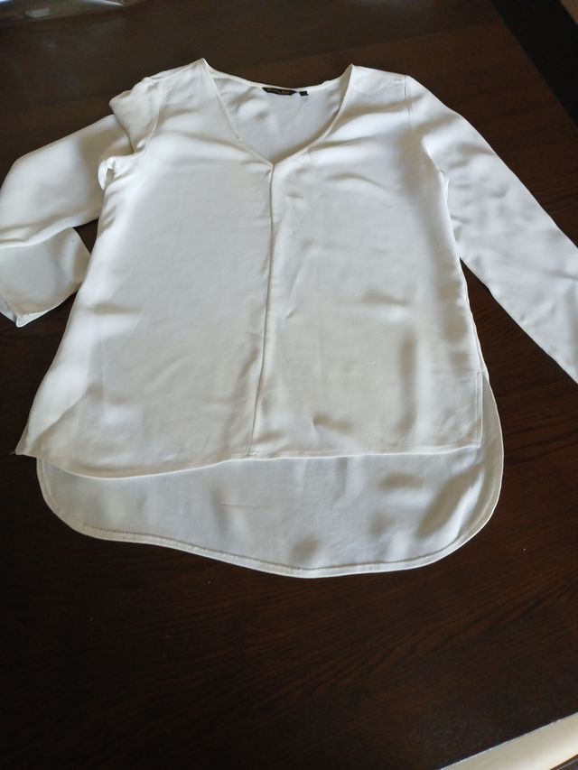 Blusa Massimo Dutti blanca - T-S