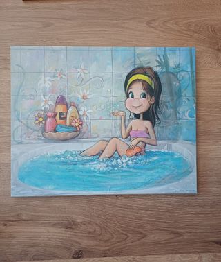 2 Cuadros baño niña - Decoración