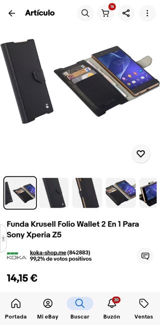 Custodia doppia Krusell per Xperia Z5/Z5