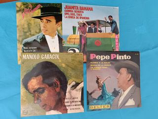4 vecchi dischi in vinile