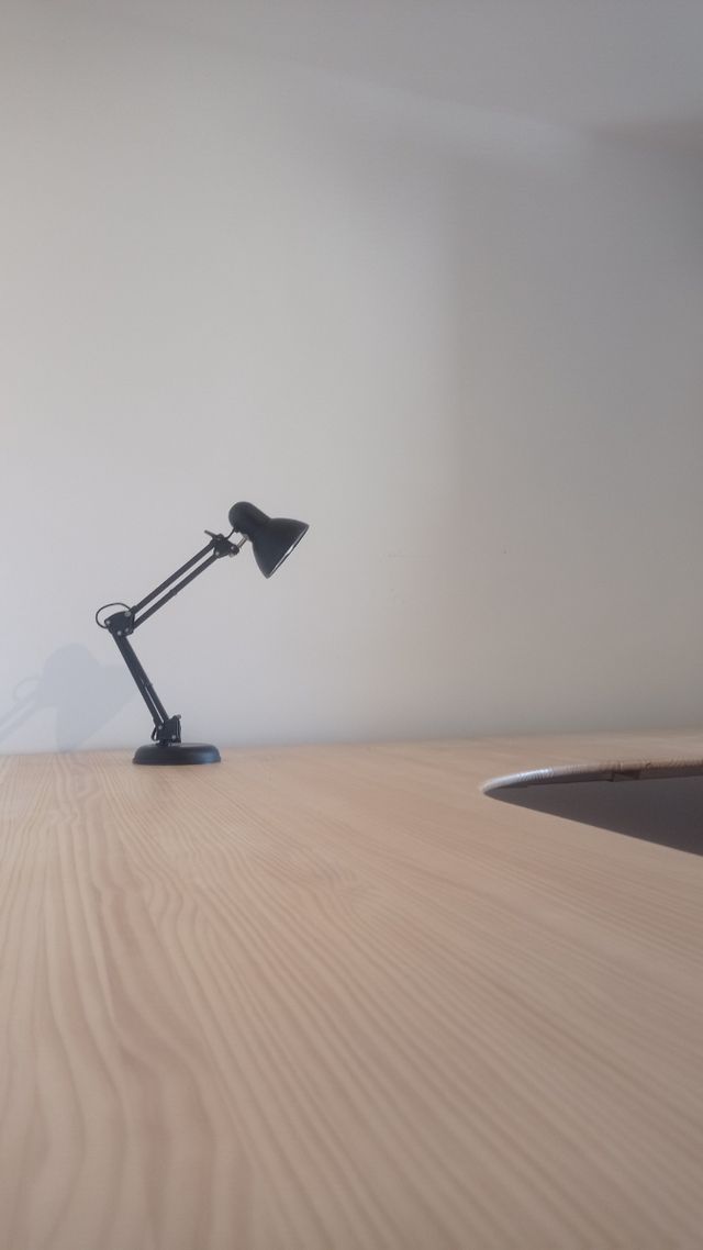 Taula d'escriptori de fusta