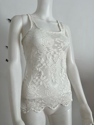 Blusa encaje blanco - Top blanco