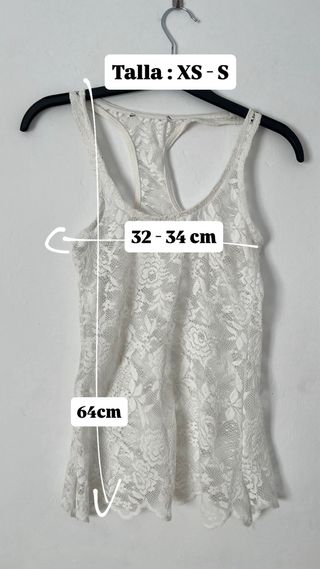 Blusa encaje blanco - Top blanco