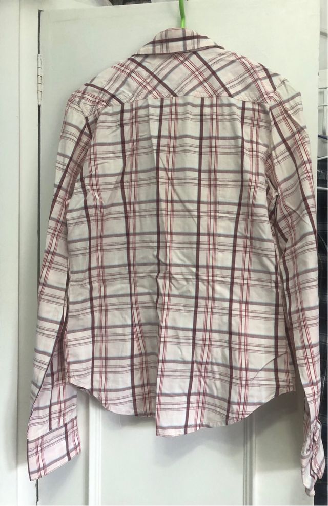 Camisa cuadros rosa- roja