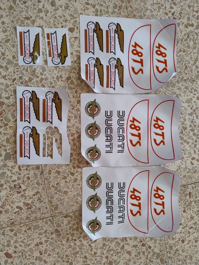 Pegatinas adhesivo Ducati 48TS - Vintage