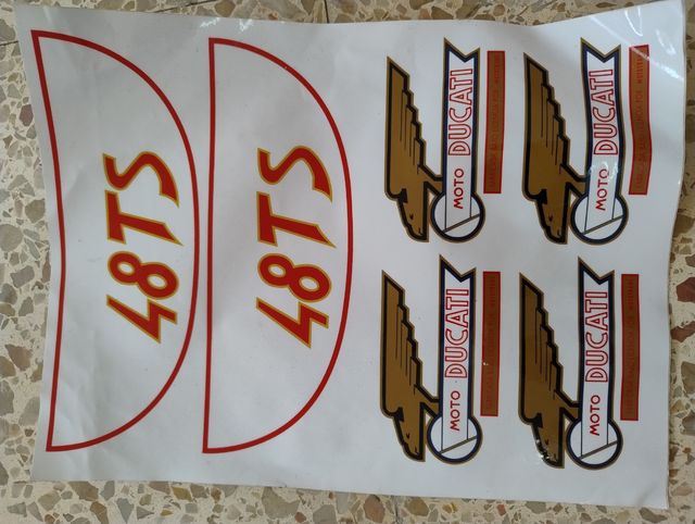 Pegatinas adhesivo Ducati 48TS - Vintage