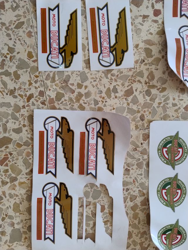 Pegatinas adhesivo Ducati 48TS - Vintage