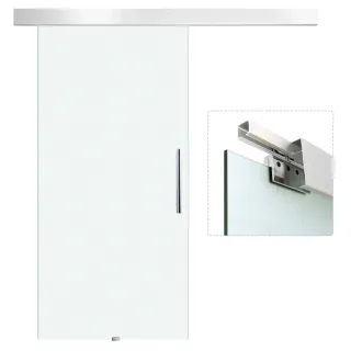 Puerta corredera cristal satinado 102x205cm