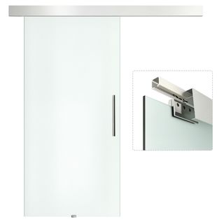 Puerta corredera cristal satinado 102x205cm