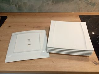 Platos Casa - Cerámica blanca