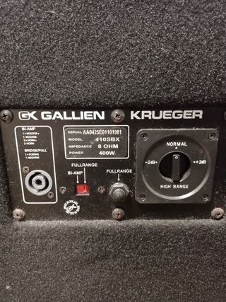 Gallien-Krueger 410 SBX (pantalla de bajo)