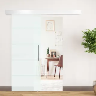 Puerta Corredera de Cristal Satinado 75x210 cm 