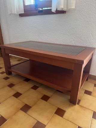 Mesa centro tapa elevable