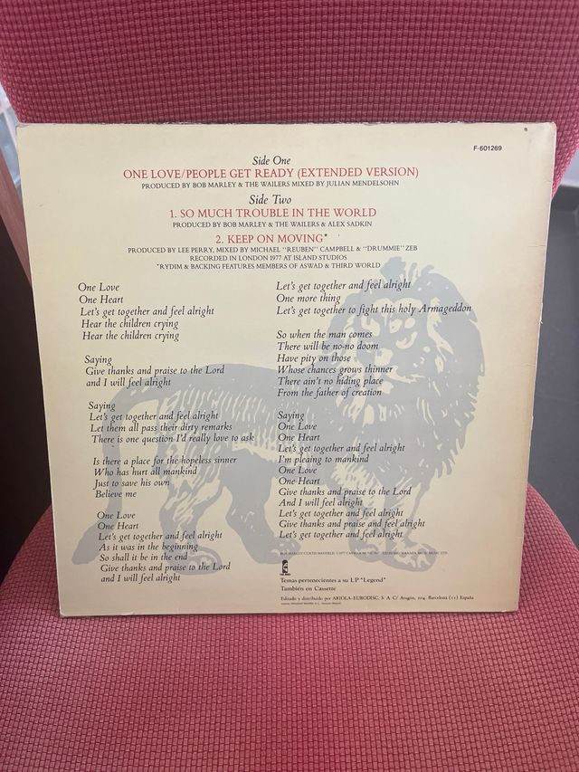 Maxi single Bob Marley - One Love