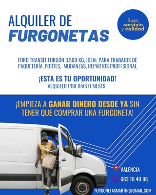 Alquiler de furgoneta Ford Transit – Ideal para