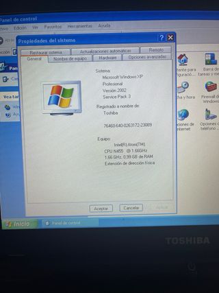 Netbook Toshiba NB250 como nuevo Intel Atom