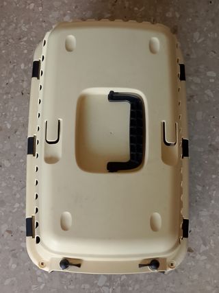 Transportín mascotas beige-negro