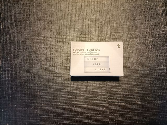 Lysboks - Lightbox con 200 letras