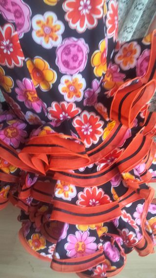 Vestido Flamenco Micaela Villa talla 40/42.