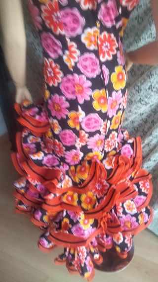 Vestido Flamenco Micaela Villa talla 40/42.