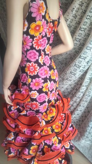 Vestido Flamenco Micaela Villa talla 40/42.
