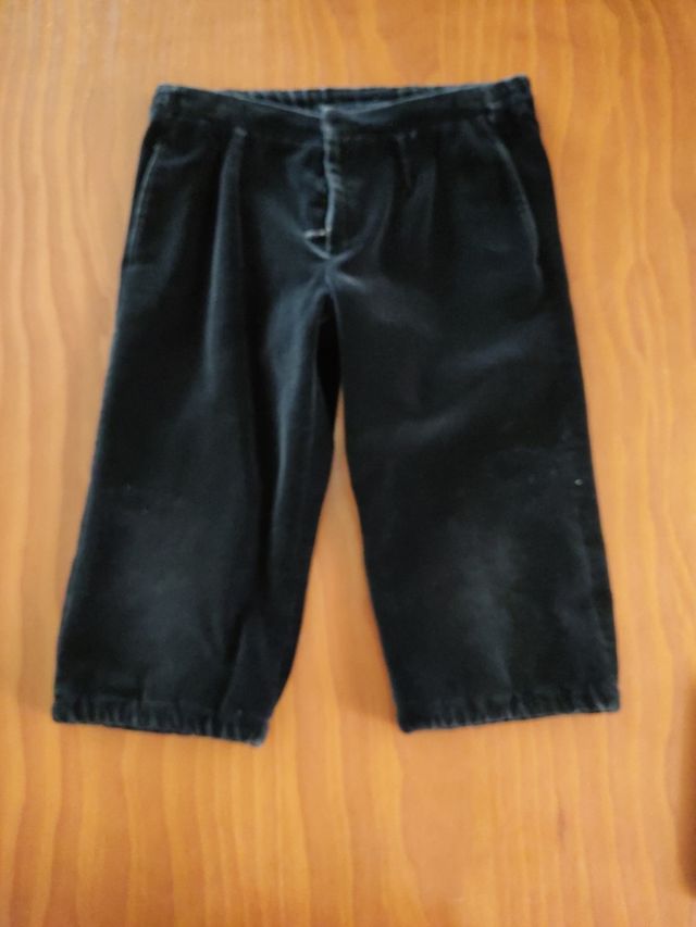 Pantalón terciopelo negro niño