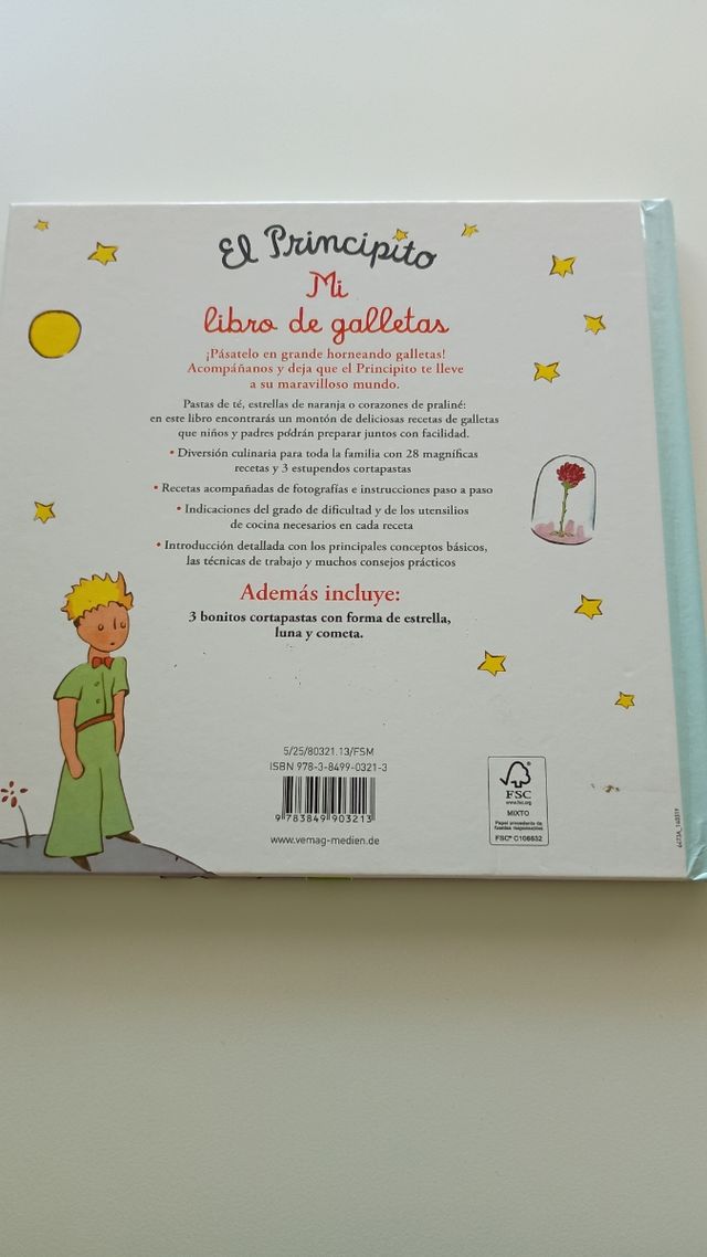 EL PRINCIPITO:MI LIBRO DE GALLETAS(INC.MOLDES)