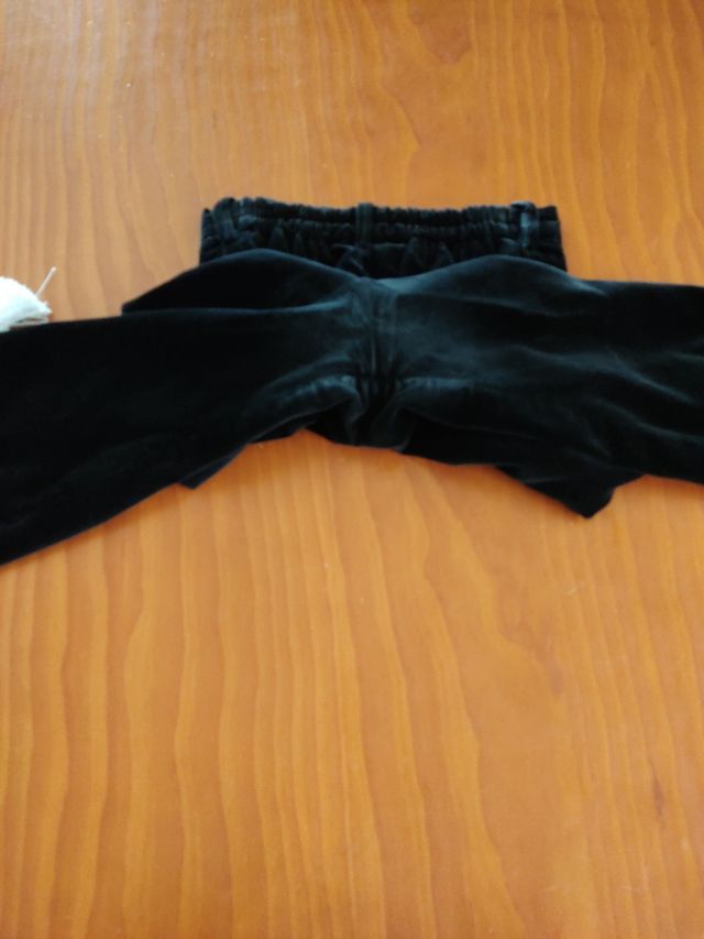 Pantalones terciopelo negros niños