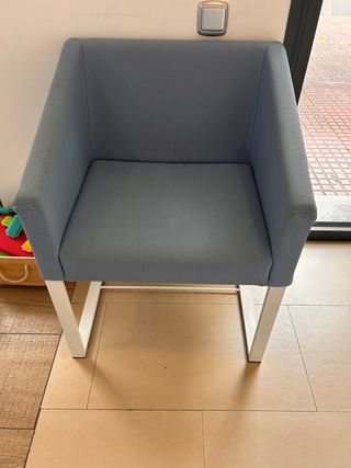 7 butacas Inclass - Gris & azul