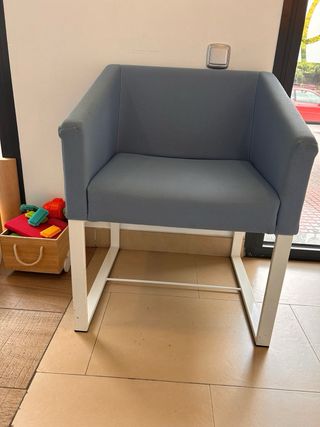 7 butacas Inclass - Gris & azul