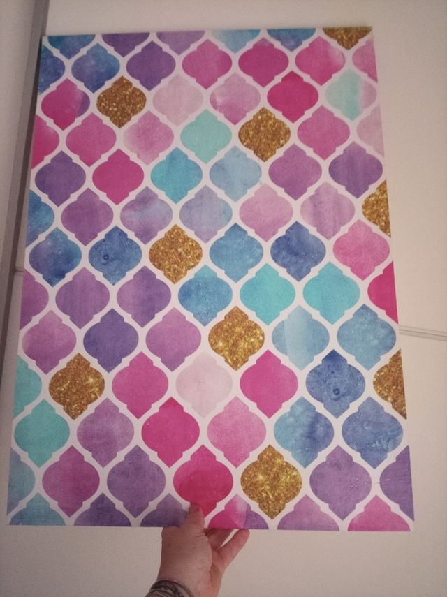 Cuadro mosaico multicolor