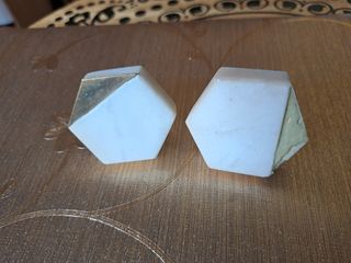 Pomo Tirador Mármol Blanco