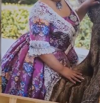 Traje Fallera multicolor
