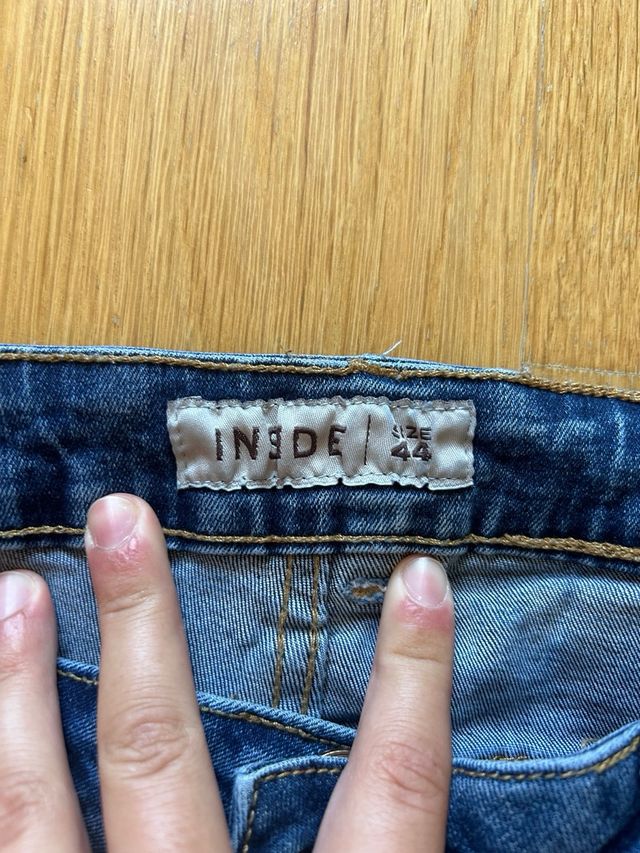 Shorts vaqueros rotos - Azul