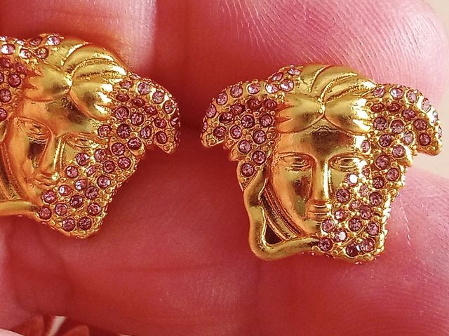 Pendientes Versac3 Medusa dorados