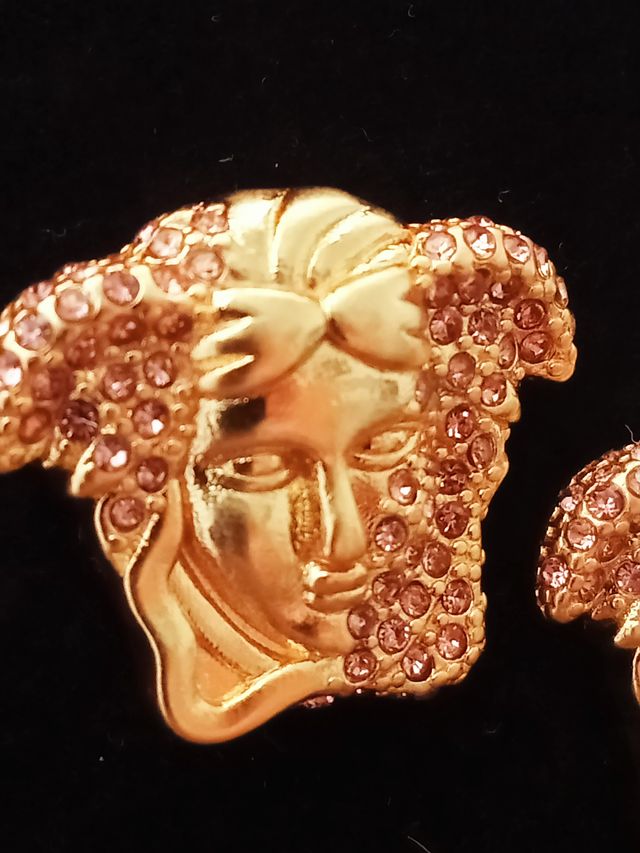 Pendientes Versac3 Medusa dorados